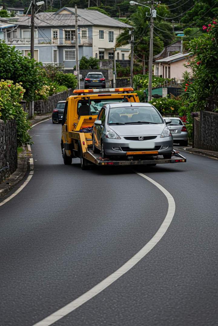Remorquage d'un véhicule Saint-Paul